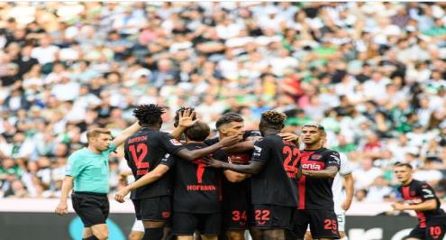 تقاسم الصدارة مع 3 أندية.. ليفركوزن يضرب مونشنجلادباخ بثلاثية في البوندسليجا